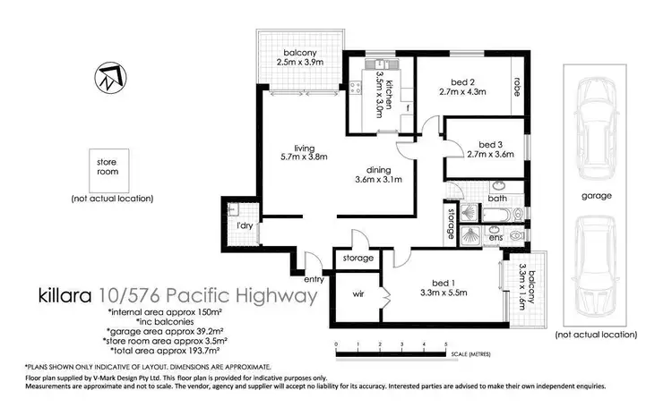 Floorplan of Homely unit listing, 10/576 Pacific Highway, Killara NSW 2071