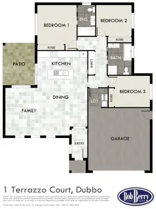 Floorplan of Homely house listing, 1 Terrazzo Court, Dubbo NSW 2830