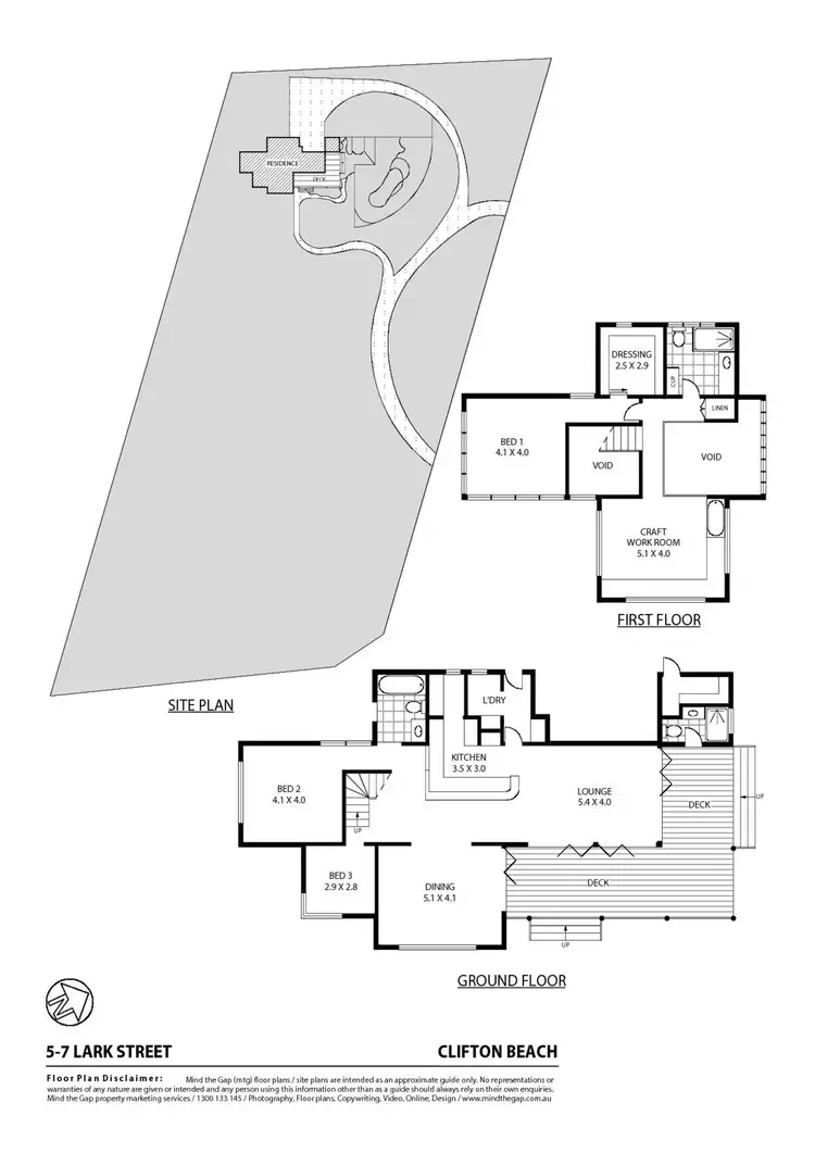 Floorplan of Homely house listing, 5-7 Lark Close, Clifton Beach QLD 4879
