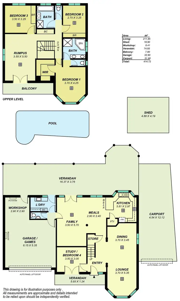 Floorplan of Homely house listing, 7 Hillside Court, Walkley Heights SA 5098
