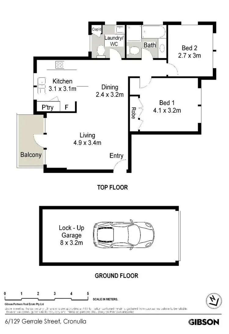 Floorplan of Homely apartment listing, 6/129 Gerrale Street, Cronulla NSW 2230