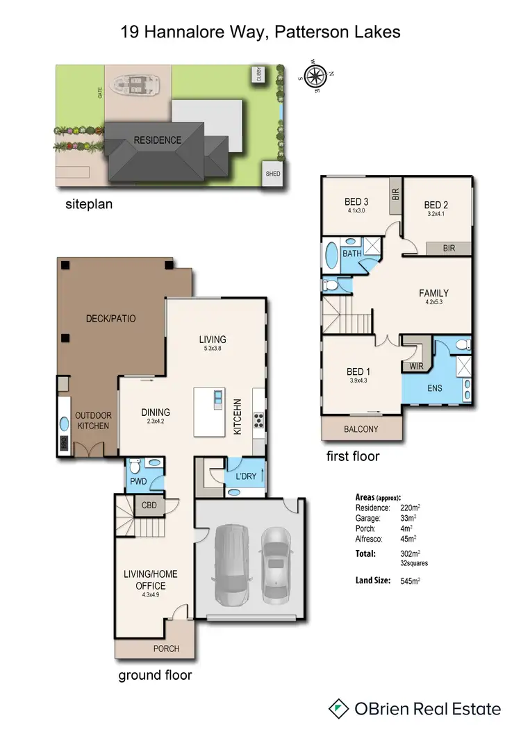 Floorplan of Homely house listing, 19 Hannalore Way, Patterson Lakes VIC 3197