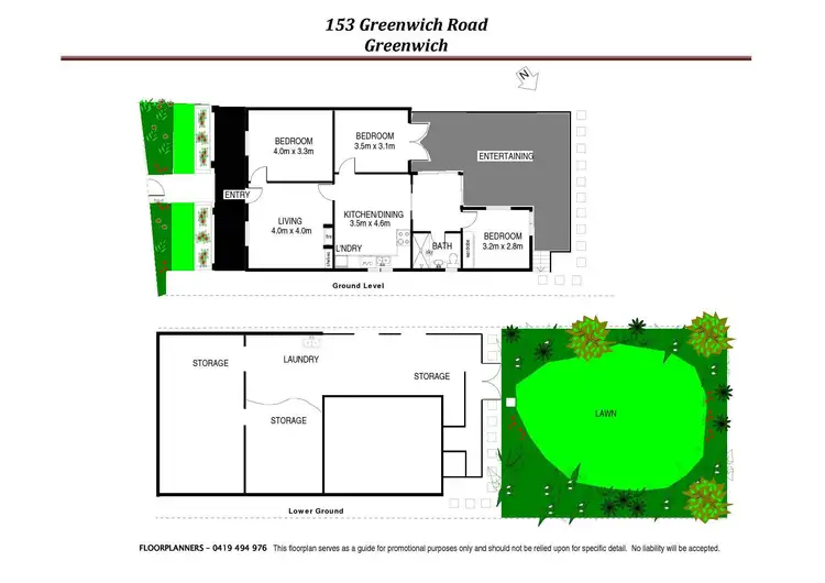 Floorplan of Homely house listing, 153 Greenwich Road, Greenwich NSW 2065