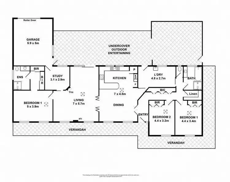 Floorplan of Homely rural property listing, 1330 Old Bull Creek Road, Meadows SA 5201