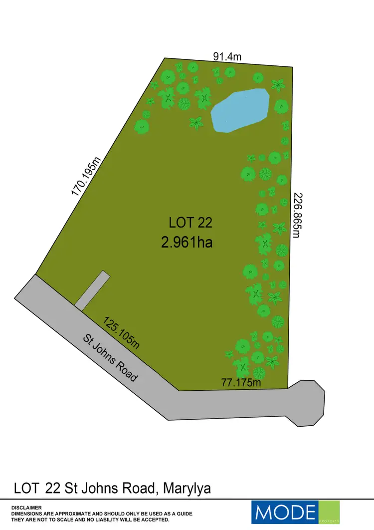 Floorplan of Homely land listing, Lot 22 St Johns Road, Maraylya NSW 2765