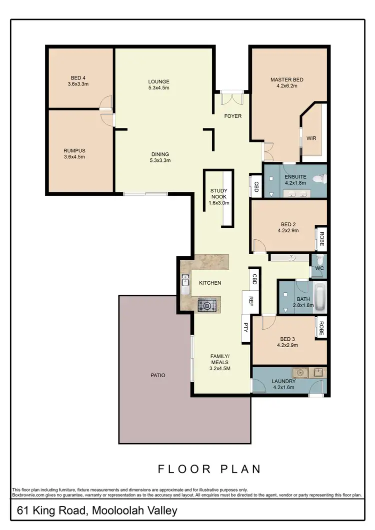 Floorplan of Homely house listing, 61 King Road, Mooloolah Valley QLD 4553