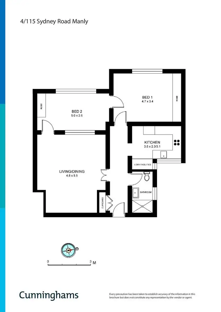 Floorplan of Homely apartment listing, 4/115 Sydney Road, Manly NSW 2095