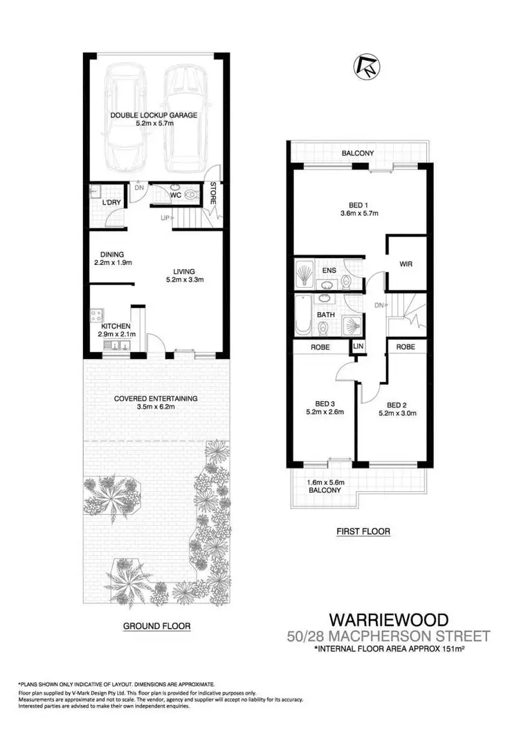 Floorplan of Homely townhouse listing, 50/28 MacPherson Street, Warriewood NSW 2102