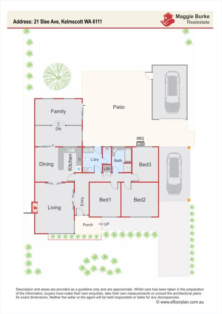 Floorplan of Homely house listing, 21 Slee Avenue, Kelmscott WA 6111