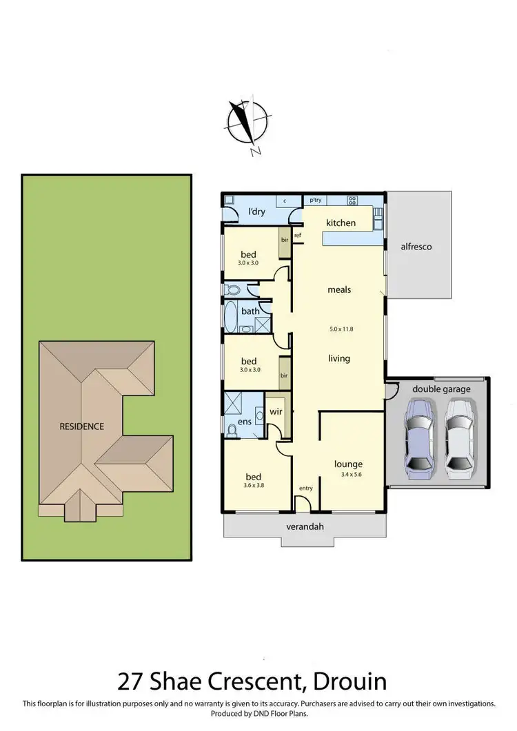 Floorplan of Homely house listing, 27 Shae Crescent, Drouin VIC 3818