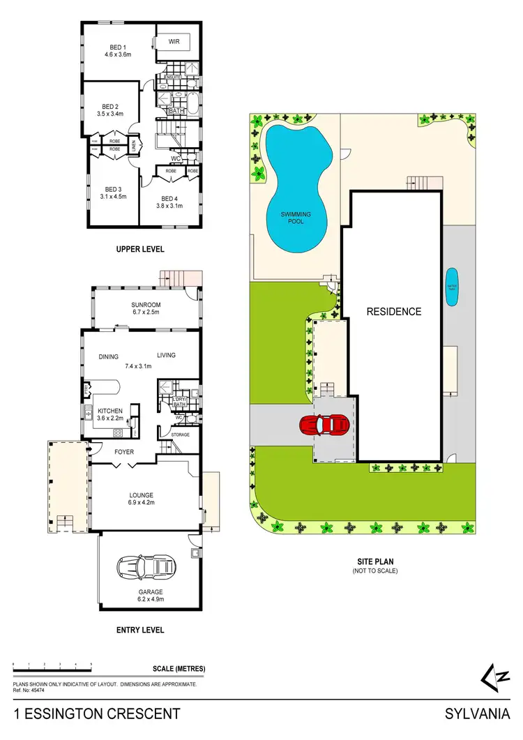 Floorplan of Homely house listing, 1 Essington Crescent, Sylvania NSW 2224