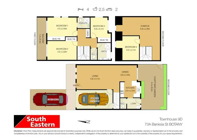Floorplan of Homely terrace listing, 9D/73A Banksia Street, Botany NSW 2019