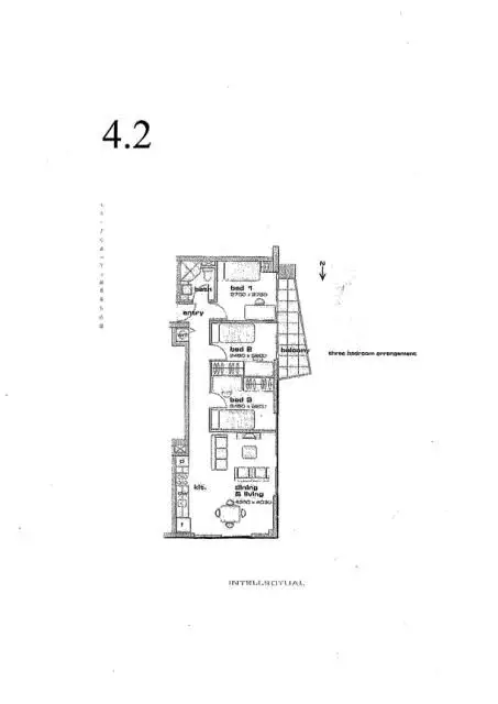 Floorplan of Homely apartment listing, 42/227 North Terrace, Adelaide SA 5000