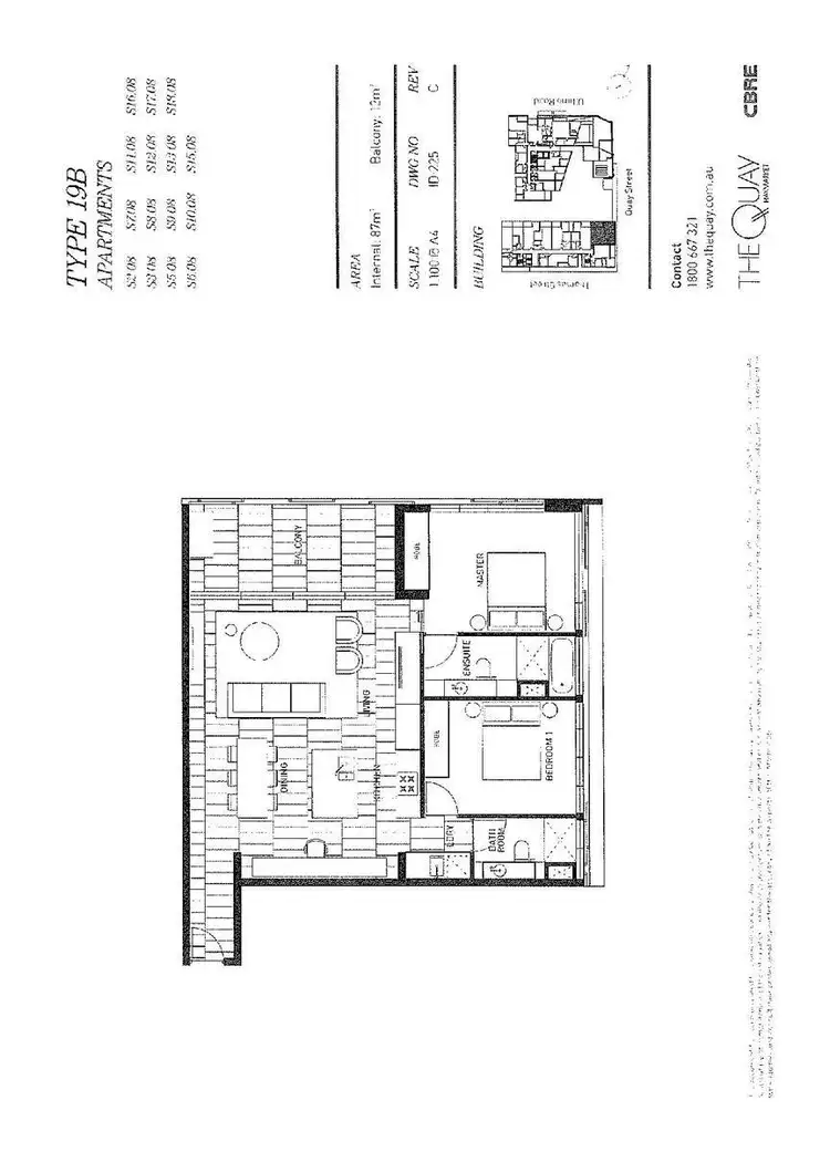 Floorplan of Homely apartment listing, S1008/178 Thomas Street, Haymarket NSW 2000