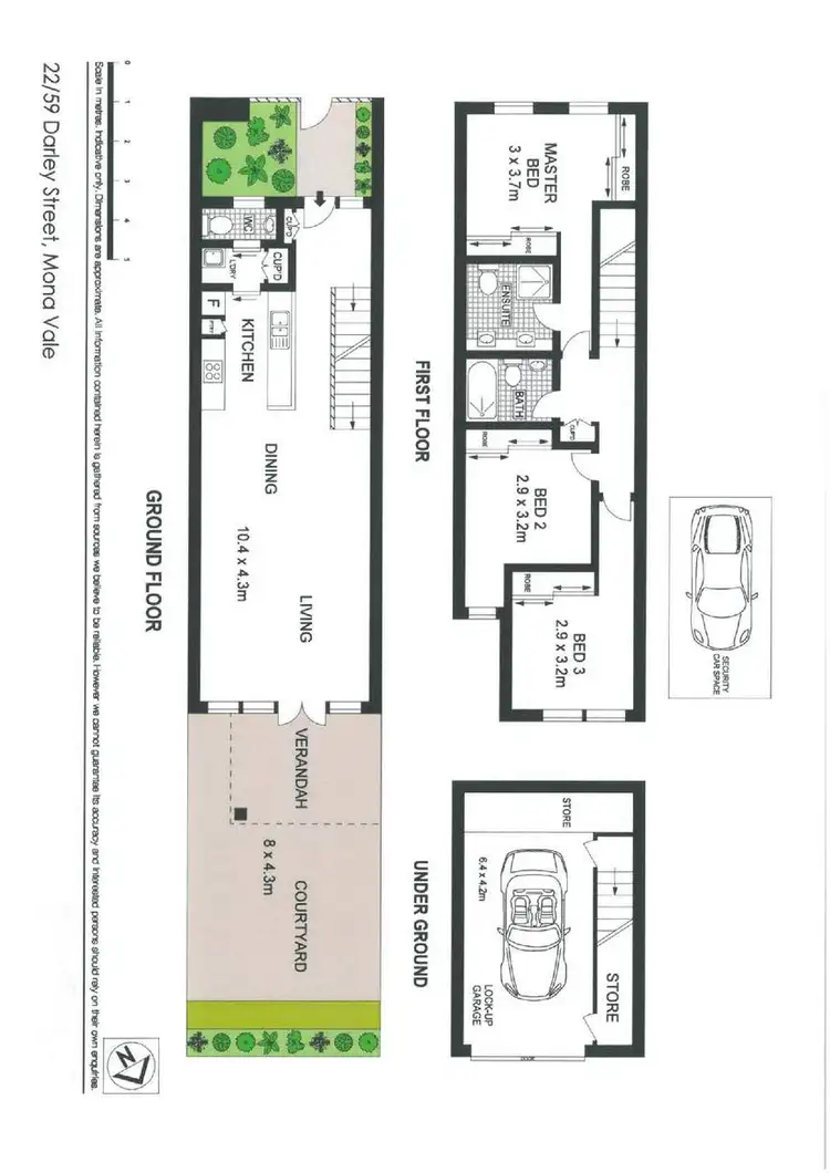 Floorplan of Homely townhouse listing, 22/59 Darley Street, Mona Vale NSW 2103