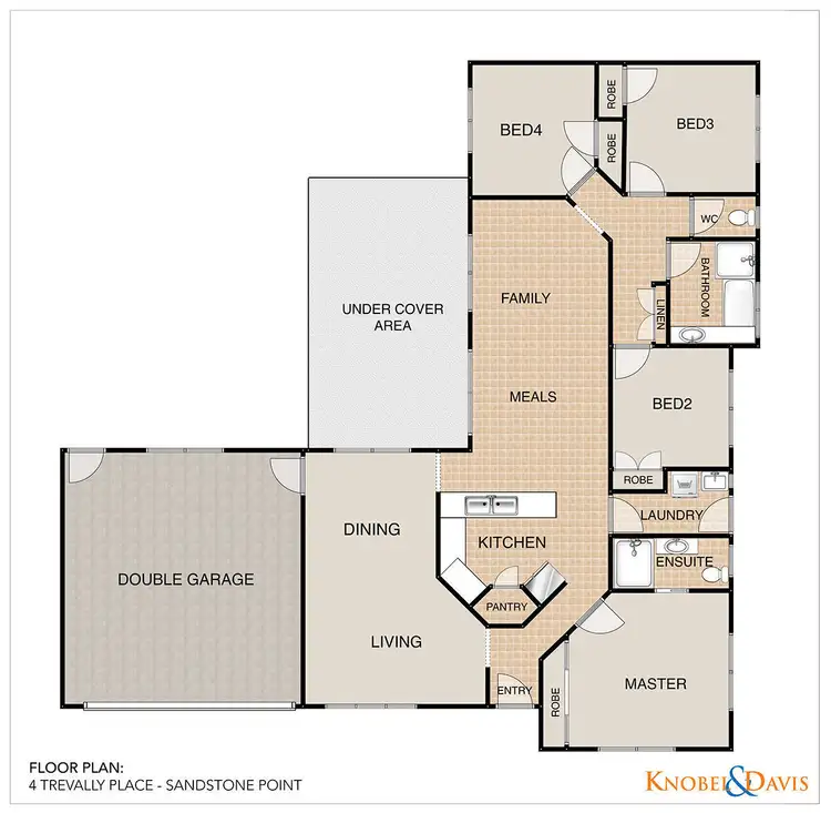 Floorplan of Homely house listing, 4 Trevally Place, Sandstone Point QLD 4511
