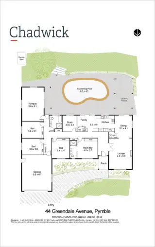 Floorplan of Homely house listing, 44 Greendale Avenue, Pymble NSW 2073