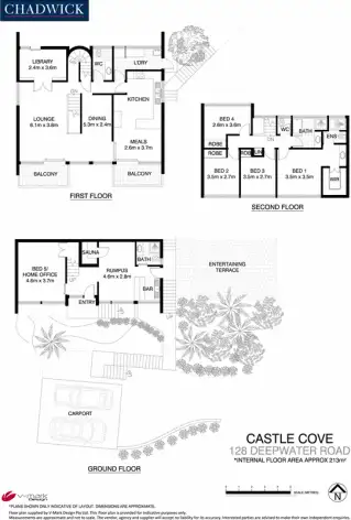 Floorplan of Homely house listing, 128 Deepwater Road, Castle Cove NSW 2069
