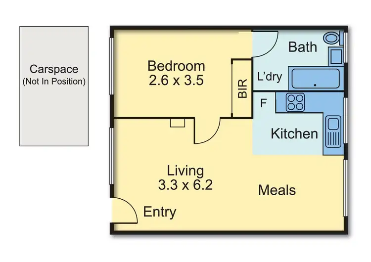 Floorplan of Homely apartment listing, 3/61 Gillies Street, Fairfield VIC 3078