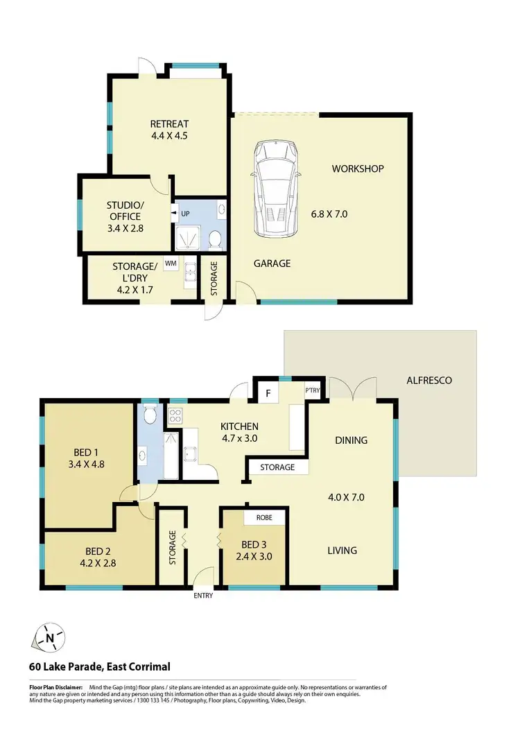 Floorplan of Homely house listing, 60 Lake Parade, East Corrimal NSW 2518