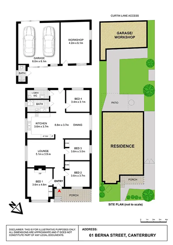 Floorplan of Homely house listing, 61 Berna Street, Canterbury NSW 2193
