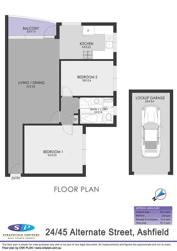 Floorplan of Homely apartment listing, 24/45 Alt Street, Ashfield NSW 2131
