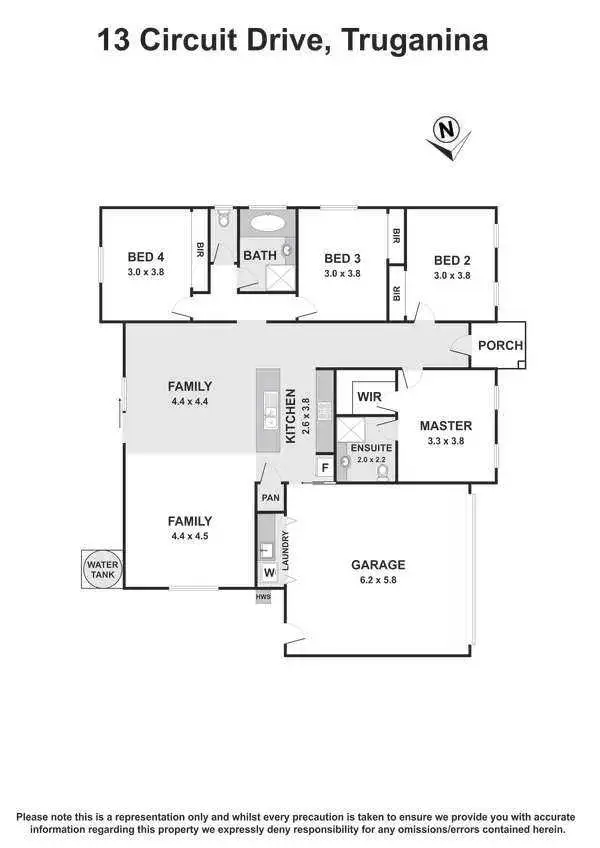 Floorplan of Homely house listing, 13 Circuit Drive, Truganina VIC 3029
