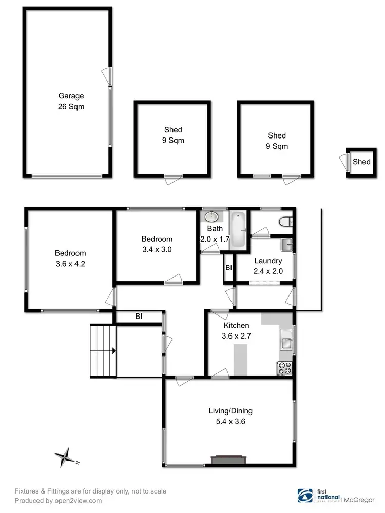 Floorplan of Homely house listing, 386 Brooker Highway, Moonah TAS 7009