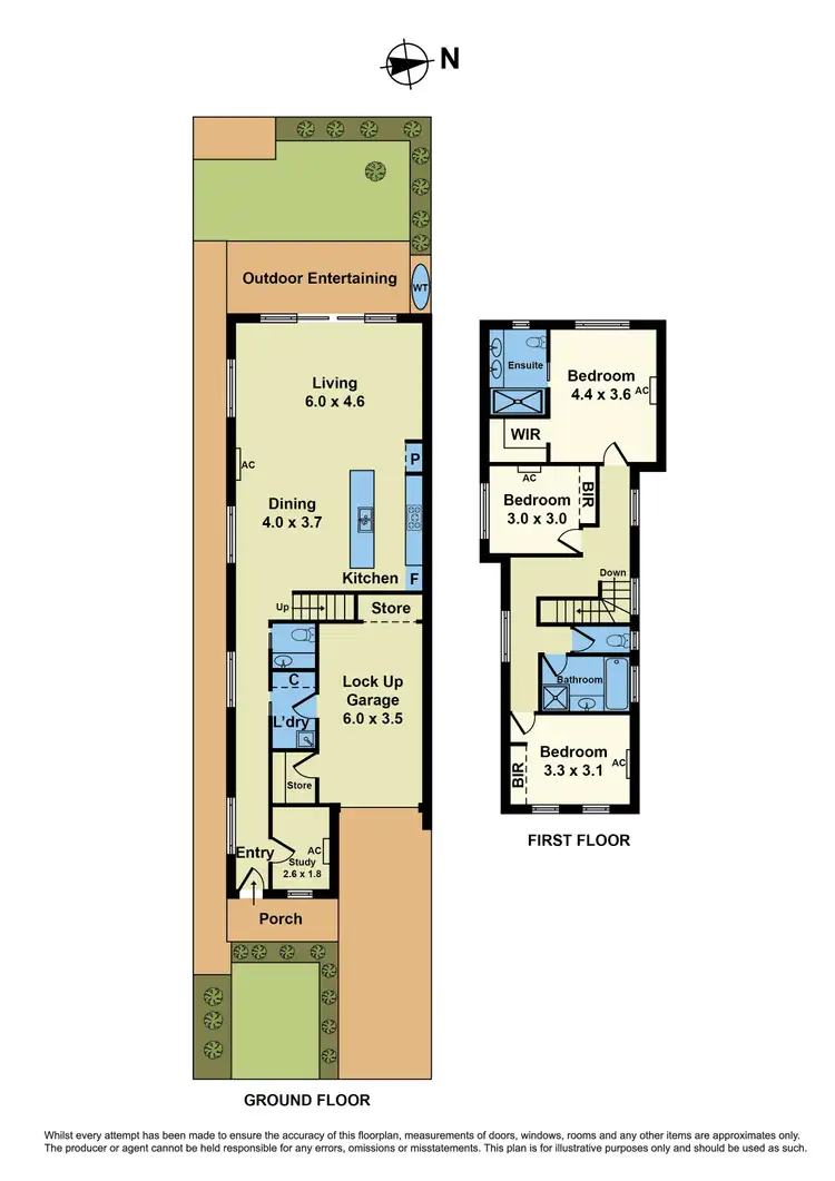 Floorplan of Homely townhouse listing, 14B Strong Street, Spotswood VIC 3015