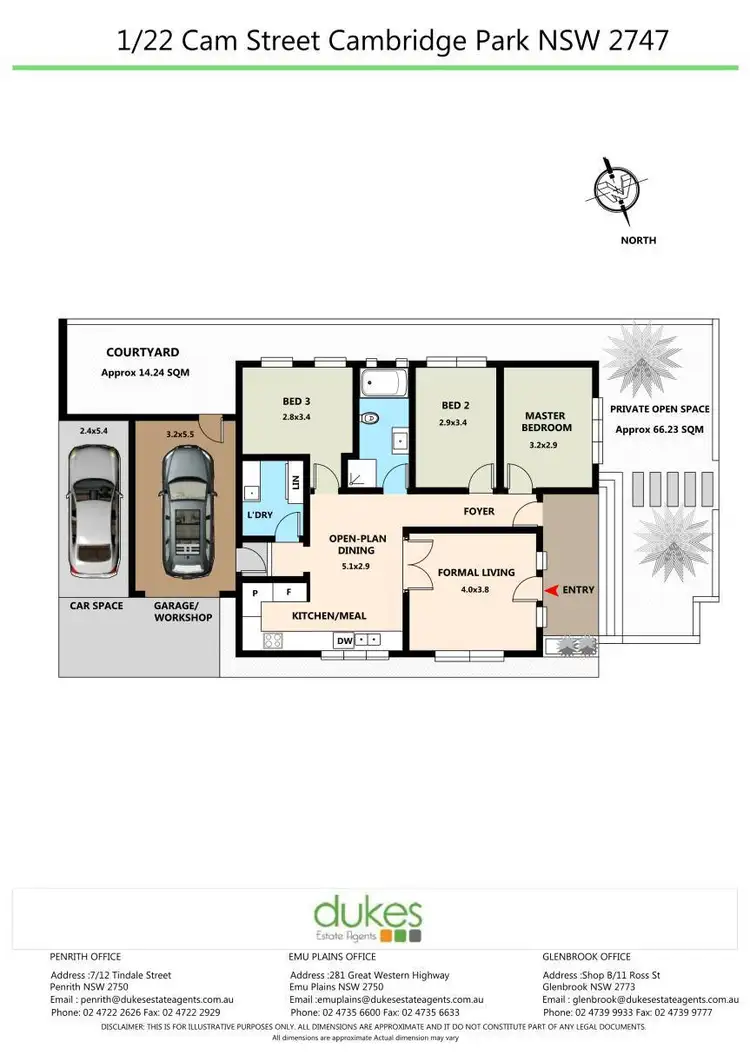 Floorplan of Homely house listing, 1/22 Cam Street, Cambridge Park NSW 2747