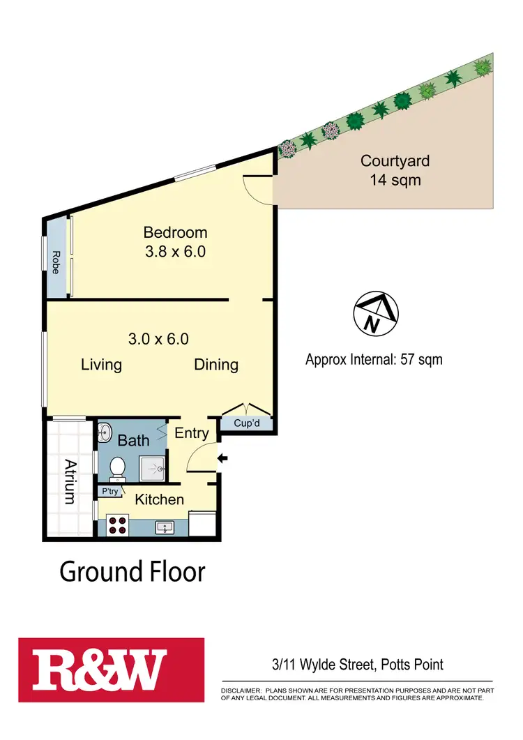 Floorplan of Homely unit listing, 3/11 Wylde Street, Potts Point NSW 2011