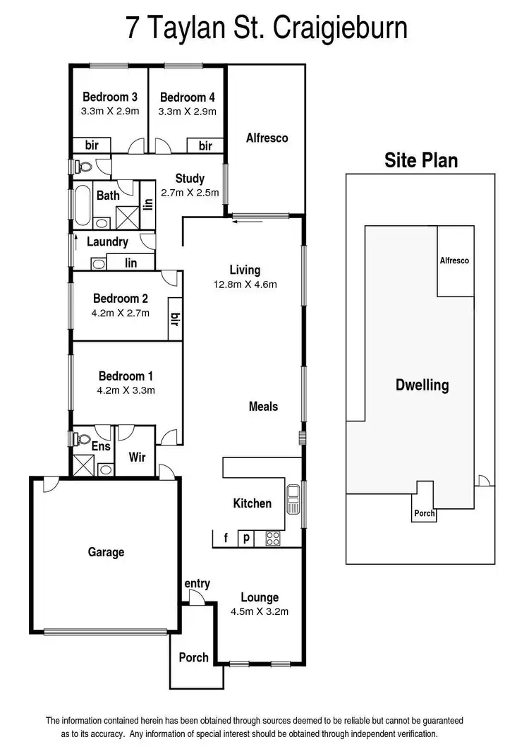 Floorplan of Homely house listing, 7 Taylan Street, Craigieburn VIC 3064