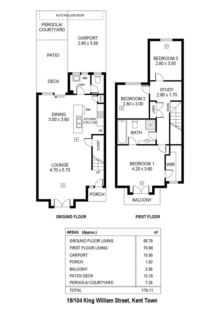 Floorplan of Homely house listing, 18/104 King William Street, Kent Town SA 5067