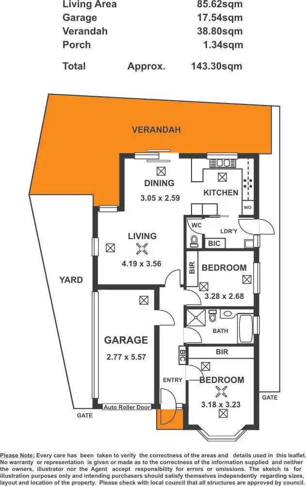 Floorplan of Homely unit listing, 2/236 Fletcher Road, Largs Bay SA 5016