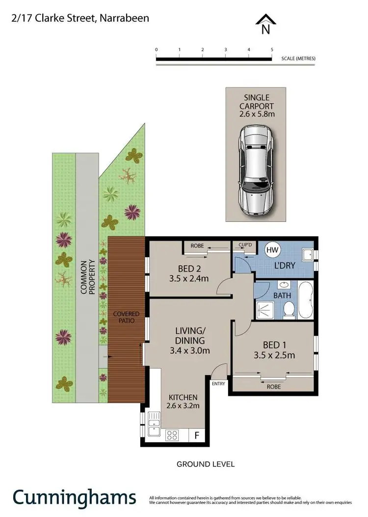 Floorplan of Homely apartment listing, 2/17 Clarke Street, Narrabeen NSW 2101