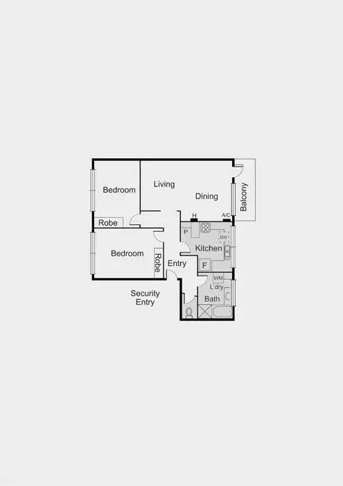 Floorplan of Homely apartment listing, 8/11 Scott Street, Elwood VIC 3184