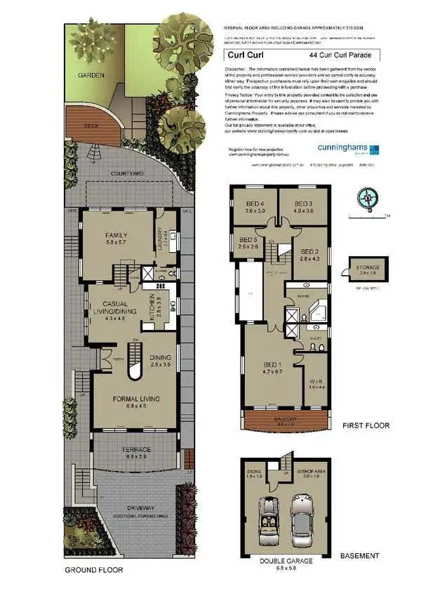 Floorplan of Homely house listing, 44 Curl Curl Parade, Curl Curl NSW 2096