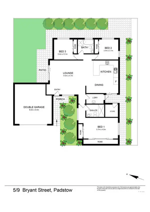 Floorplan of Homely villa listing, 5/9 Bryant Street, Padstow NSW 2211