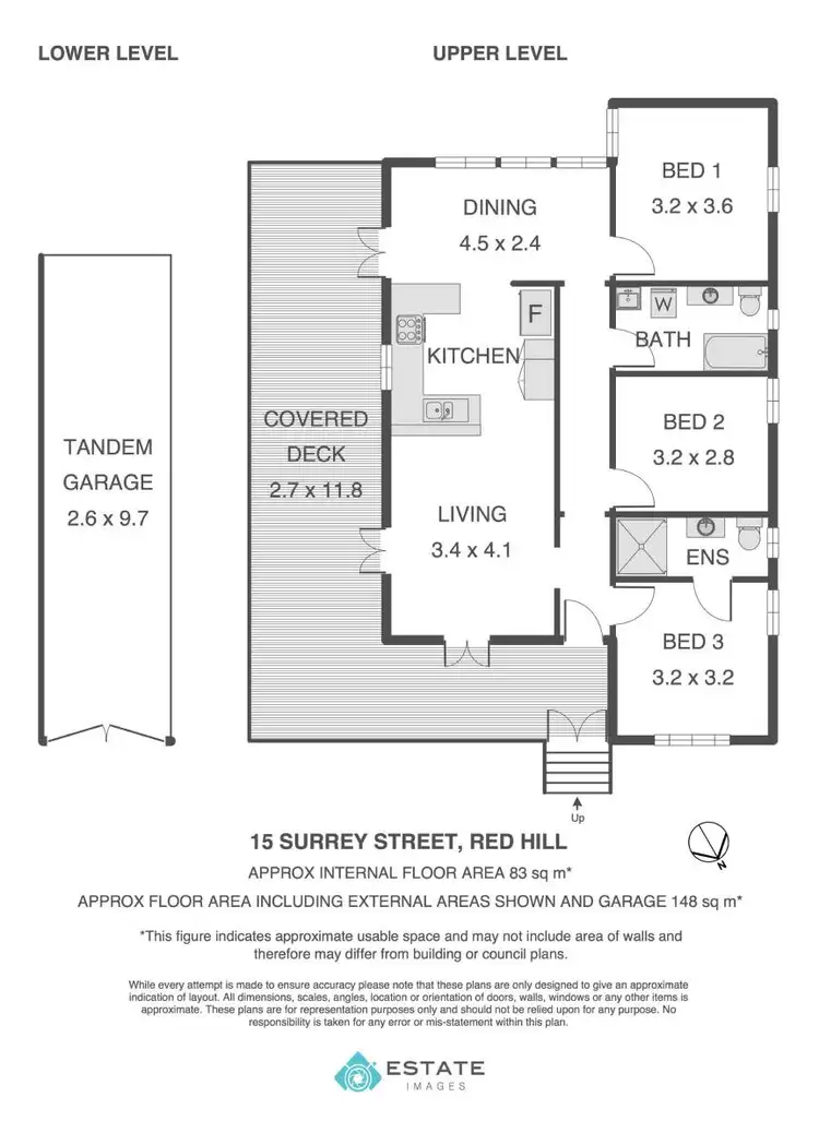 Floorplan of Homely house listing, 15 Surrey Street, Red Hill QLD 4059