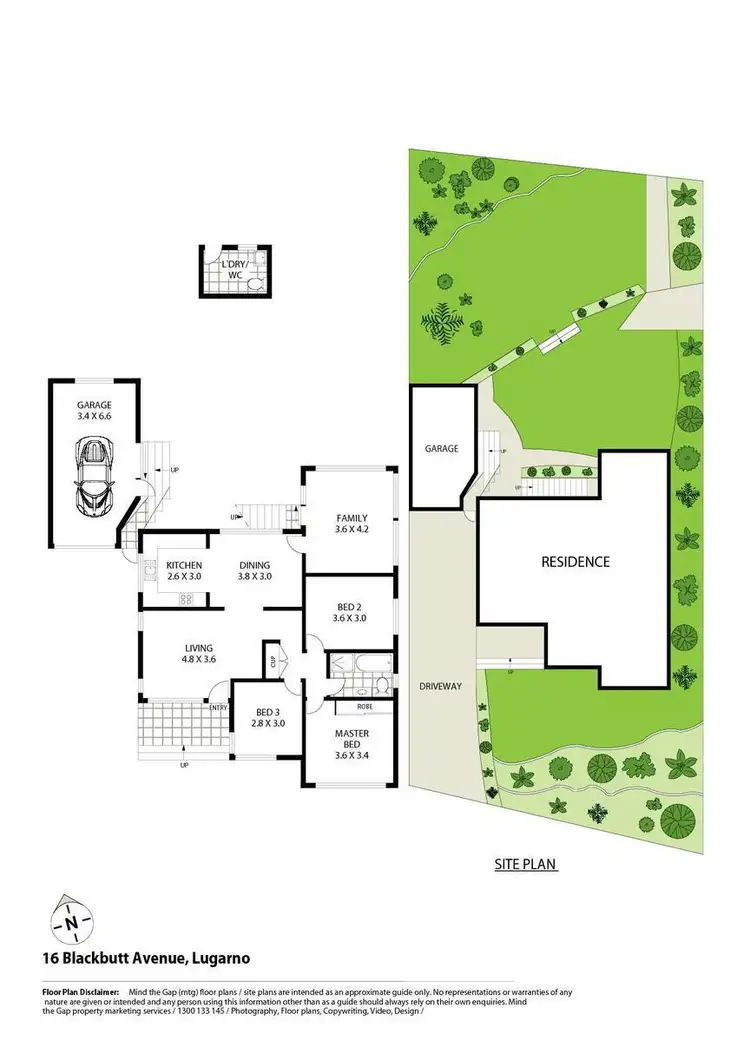 Floorplan of Homely house listing, 16 Blackbutt Avenue, Lugarno NSW 2210