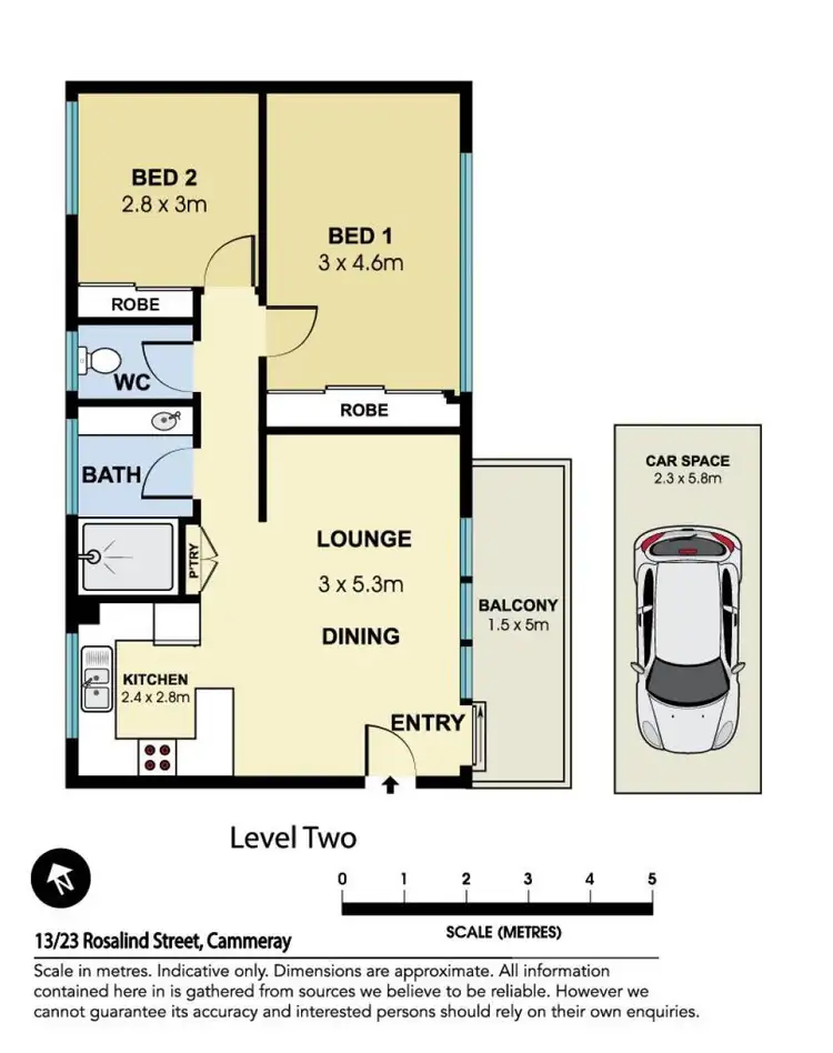 Floorplan of Homely apartment listing, 13/23 Rosalind Street, Cammeray NSW 2062