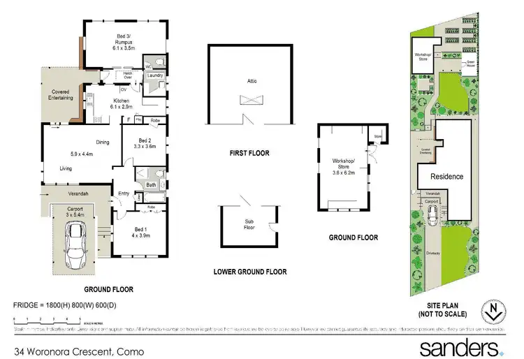 Floorplan of Homely house listing, 34 Woronora Crescent, Como NSW 2226