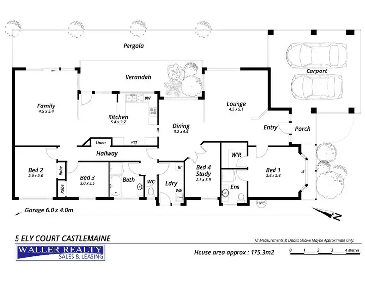 Floorplan of Homely house listing, 5 Ely Court, Castlemaine VIC 3450