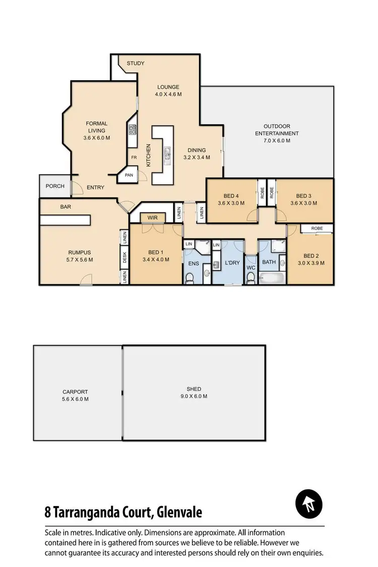 Floorplan of Homely house listing, 8 Tarranganda Court, Glenvale QLD 4350