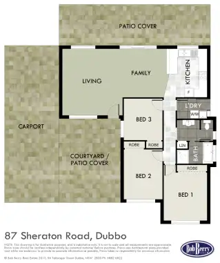 Floorplan of Homely house listing, 87 Sheraton Road, Dubbo NSW 2830