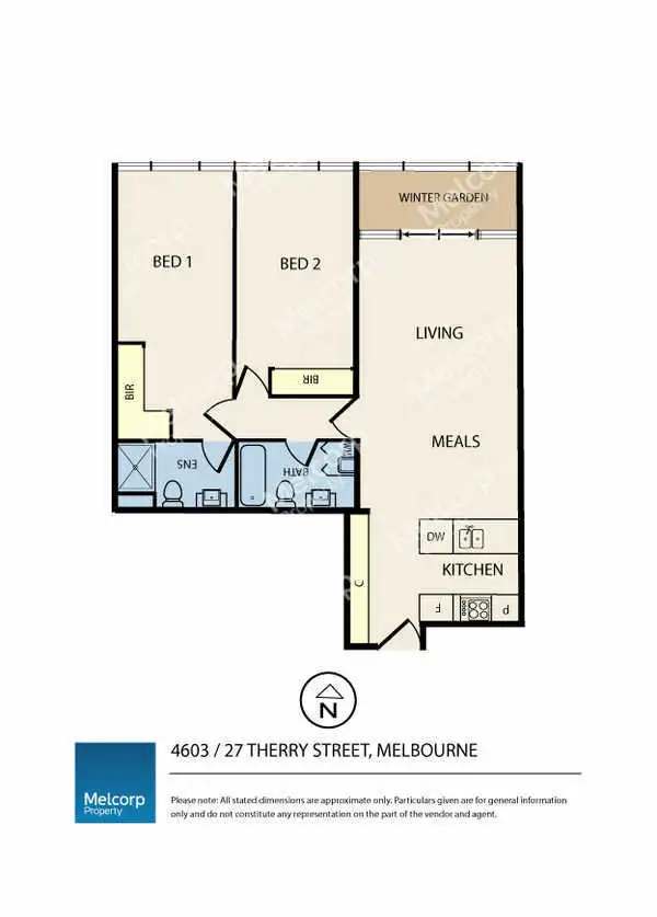 Floorplan of Homely apartment listing, 4603/27 Therry Street, Melbourne VIC 3000