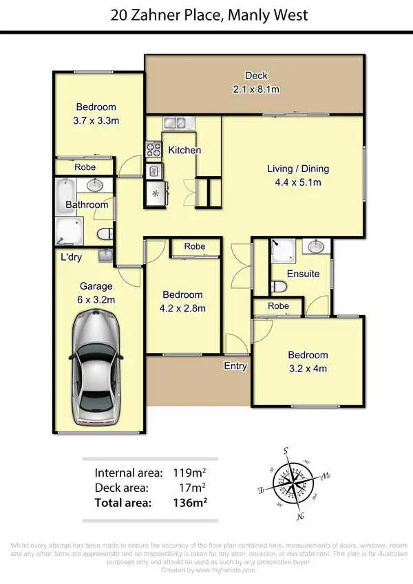 Floorplan of Homely apartment listing, 20/37 Hunter Street, Manly West QLD 4179