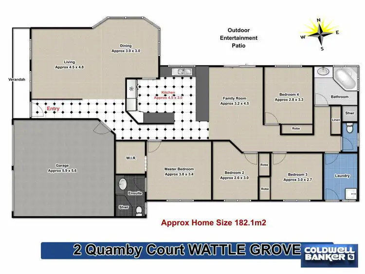Floorplan of Homely house listing, 2 Quamby Court, Wattle Grove NSW 2173