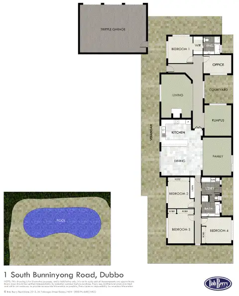 Floorplan of Homely house listing, 1 South Buninyong Road, Dubbo NSW 2830