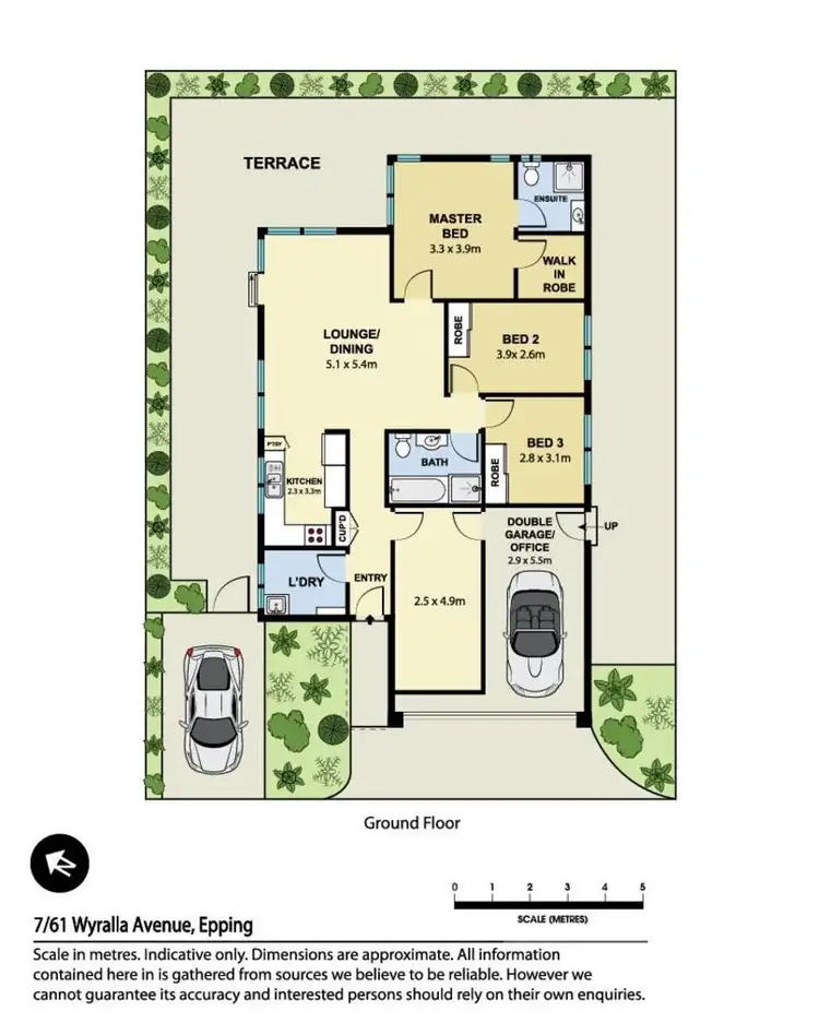 Floorplan of Homely villa listing, Unit 7/61 Wyralla Avenue, Epping NSW 2121